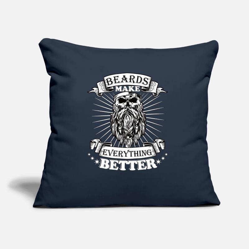 Beards make everything better Sofa pillowcase 17,3'' x 17,3'' (45 x 45 cm)