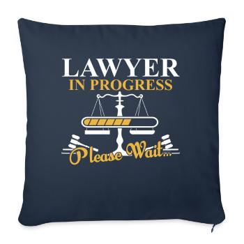 Anwalt In Arbeit Jura Rechtsanwalt Jurist - Sofakissenbezug 45 x 45 cm - Navy - Vorne