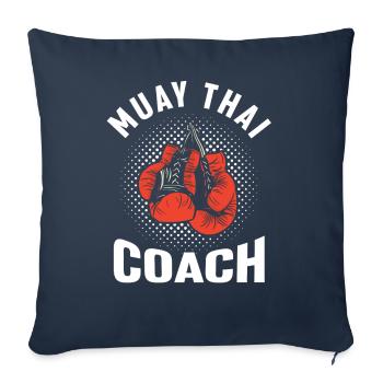 Muay Thai Trainer Fighter Martial Arts Martial Arts Martial Arts - Sofa pillowcase 17,3'' x 17,3'' (45 x 45 cm) - navy - Front