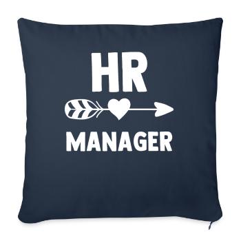 Hr Manager Personaler Personal Human Resources - Sofakissenbezug 45 x 45 cm - Navy - Vorne