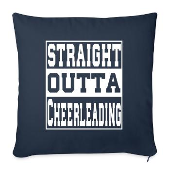 Cheerleading saying funny - Sofa pillowcase 17,3'' x 17,3'' (45 x 45 cm) - navy - Front