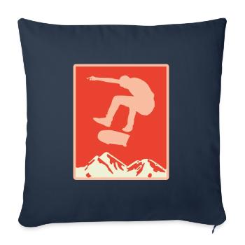 Skater Skateboard Geschenk Halfpipe Sk8 Ollie - Sofakissenbezug 45 x 45 cm - Navy - Vorne
