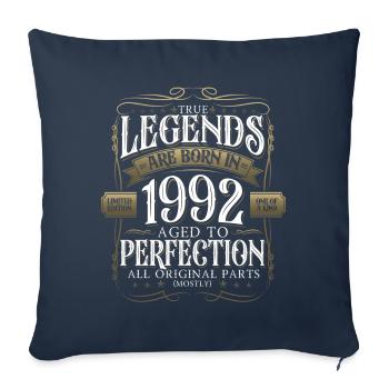 Legend 1992 30th Birthday Gift Men Funny - Sofa pillowcase 17,3'' x 17,3'' (45 x 45 cm) - navy - Front