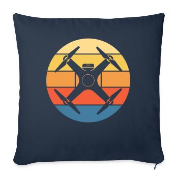 Drone Drone Pilot Drone Operator Quadcopter - Sofa pillowcase 17,3'' x 17,3'' (45 x 45 cm) - navy - Front