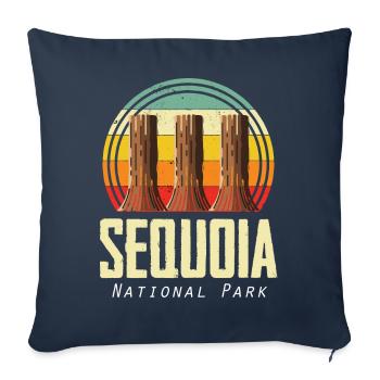 Sequoia National Park Sequoias Hiking Nature Cam - Sofa pillowcase 17,3'' x 17,3'' (45 x 45 cm) - navy - Front