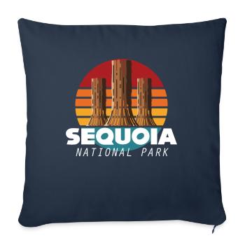Sequoia National Park Sequoia Nevada Camping - Sofa pillowcase 17,3'' x 17,3'' (45 x 45 cm) - navy - Front