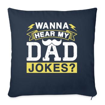 Dad Joke Papa Witz Vater Jokes - Sofakissenbezug 45 x 45 cm - Navy - Vorne