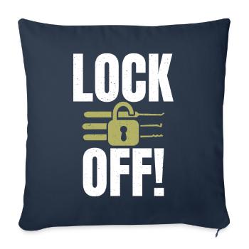 Locksmith Saying For Men Women Locksmith - Sofa pillowcase 17,3'' x 17,3'' (45 x 45 cm) - navy - Front