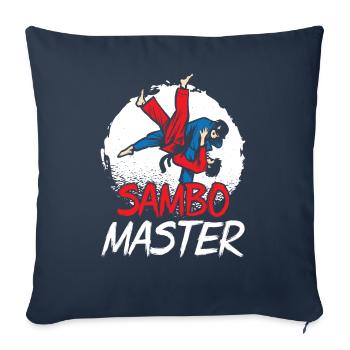 Sambo Master Martial Arts Martial Arts Training - Sofa pillowcase 17,3'' x 17,3'' (45 x 45 cm) - navy - Front