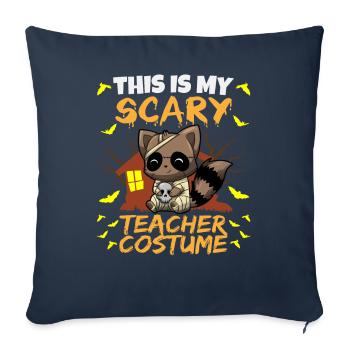 This Is My Scary Teacher Costume School Halloween - Sofa pillowcase 17,3'' x 17,3'' (45 x 45 cm) - navy - Front