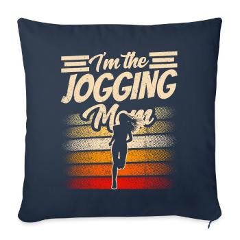 I am The Jogging Mother Running Mom Runner - Sofa pillowcase 17,3'' x 17,3'' (45 x 45 cm) - navy - Front