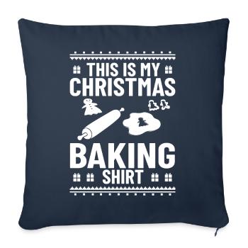 Christmas Baking Cookies Cookies Gingerbread - Sofa pillowcase 17,3'' x 17,3'' (45 x 45 cm) - navy - Front