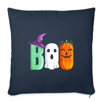The Three Boo Witch Ghost Pumpkin Costume - Sofakissenbezug 45 x 45 cm - Navy - Vorne
