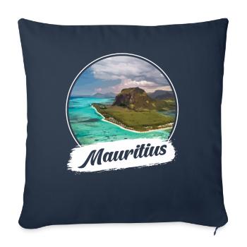 Mauritius Souvenir - Sofa pillowcase 17,3'' x 17,3'' (45 x 45 cm) - navy - Front
