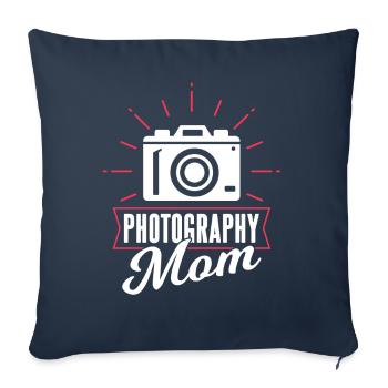 Photographer Mama Camera Photography Mother - Sofa pillowcase 17,3'' x 17,3'' (45 x 45 cm) - navy - Front