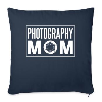 Photographer Mama Photography Mother Camera - Sofa pillowcase 17,3'' x 17,3'' (45 x 45 cm) - navy - Front