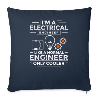 Electrical Engineering Engineer Research Development - Sofa pillowcase 17,3'' x 17,3'' (45 x 45 cm) - navy - Front