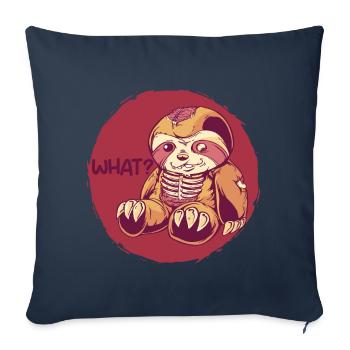 Lustiges Faultier Gruseliger Horror Mörderische Fa - Sofakissenbezug 45 x 45 cm - Navy - Vorne
