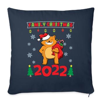 Family Christmas 2022 Funny Matching Xmas Lover - Sofa pillowcase 17,3'' x 17,3'' (45 x 45 cm) - navy - Front