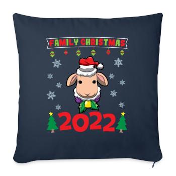 Family Christmas 2022 Funny Matching Xmas Lover - Sofa pillowcase 17,3'' x 17,3'' (45 x 45 cm) - navy - Front