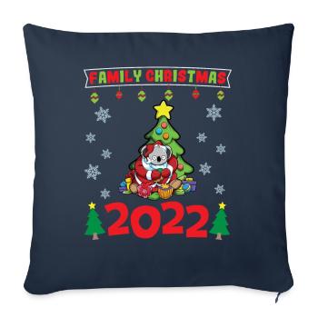 Family Christmas 2022 Funny Matching Xmas Lover - Sofa pillowcase 17,3'' x 17,3'' (45 x 45 cm) - navy - Front