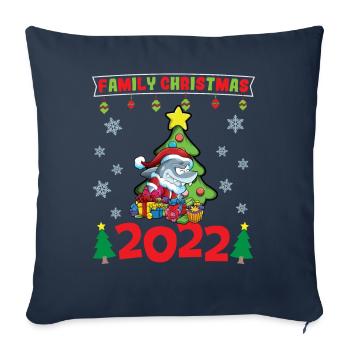 Family Christmas 2022 Funny Matching Xmas Lover - Sofa pillowcase 17,3'' x 17,3'' (45 x 45 cm) - navy - Front