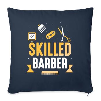 Trained Barber Barber Barbers Barbershop - Sofa pillowcase 17,3'' x 17,3'' (45 x 45 cm) - navy - Front