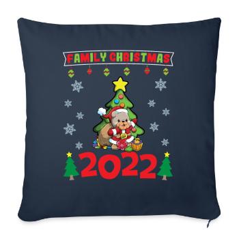 Family Christmas 2022 Funny Matching Xmas Lover - Sofa pillowcase 17,3'' x 17,3'' (45 x 45 cm) - navy - Front