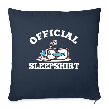 Official sleepshirt penguin - Sofa pillowcase 17,3'' x 17,3'' (45 x 45 cm) - navy - Front