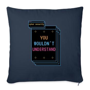 Cybersecurity - IT Security Computer Scientist - Sofa pillowcase 17,3'' x 17,3'' (45 x 45 cm) - navy - Front