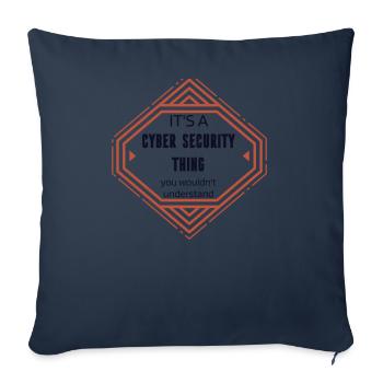 Cybersecurity - IT Security Computer Scientist - Sofa pillowcase 17,3'' x 17,3'' (45 x 45 cm) - navy - Front