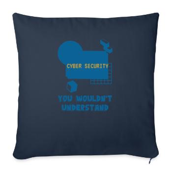 Cybersecurity - IT Security Computer Scientist - Sofa pillowcase 17,3'' x 17,3'' (45 x 45 cm) - navy - Front