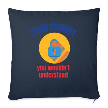Cybersecurity - IT Security Computer Scientist - Sofa pillowcase 17,3'' x 17,3'' (45 x 45 cm) - navy - Front