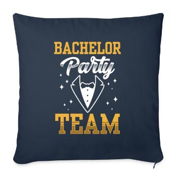 Bachelor Party Team Bride Bachelor - Sofa pillowcase 17,3'' x 17,3'' (45 x 45 cm) - navy - Front