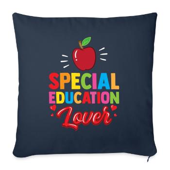 Special Education Lovers Teachers Special Education - Sofa pillowcase 17,3'' x 17,3'' (45 x 45 cm) - navy - Front