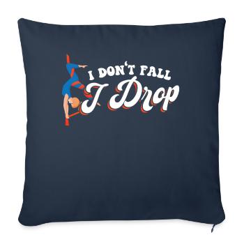 Je ne tombe pas je tombe - Aerialist - Housse de coussin décorative 45 x 45 cm - bleu marine - Devant