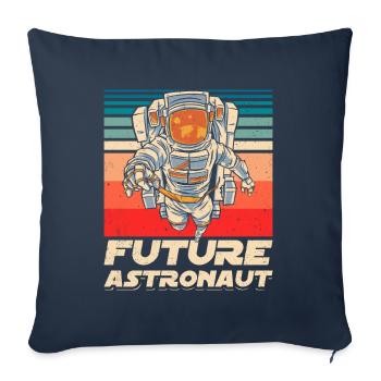 Future Astronaut Astronomy Space Rocket - Sofa pillowcase 17,3'' x 17,3'' (45 x 45 cm) - navy - Front