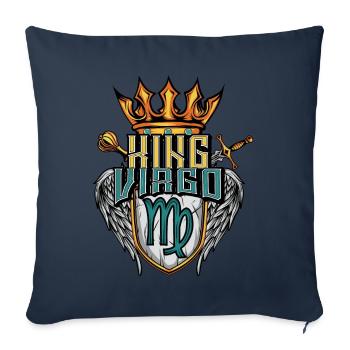 Virgo Zodiac Sign - Sofa pillowcase 17,3'' x 17,3'' (45 x 45 cm) - navy - Front