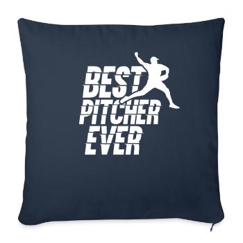 Best Baseball Pitcher Ever Hobby Pitcher - Sofa pillowcase 17,3'' x 17,3'' (45 x 45 cm) - navy - Front