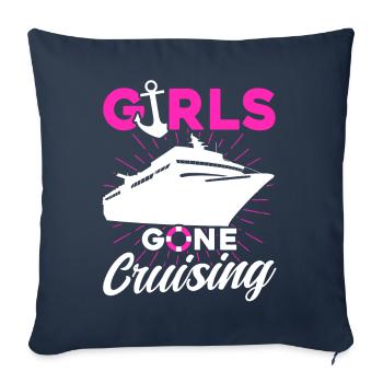 Girls Gone Cruising - Sofa pillowcase 17,3'' x 17,3'' (45 x 45 cm) - navy - Front