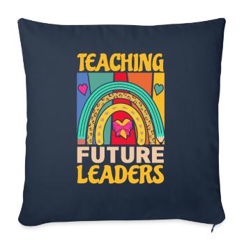 Primary School Teacher Kindergarten Educator - Sofa pillowcase 17,3'' x 17,3'' (45 x 45 cm) - navy - Front