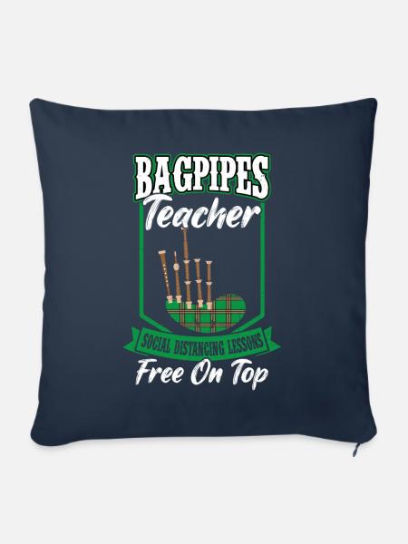 Bagpipes Teacher - Bagpiper - Sofakissenbezug 45 x 45 cm - Navy