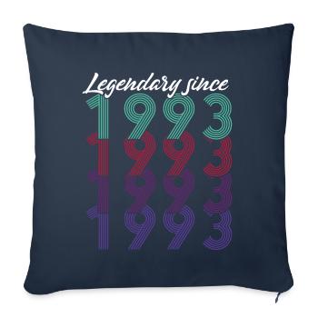 30. Geburtstag Vintage 1993 Legendary Since 1993 - Sofakissenbezug 45 x 45 cm - Navy - Vorne
