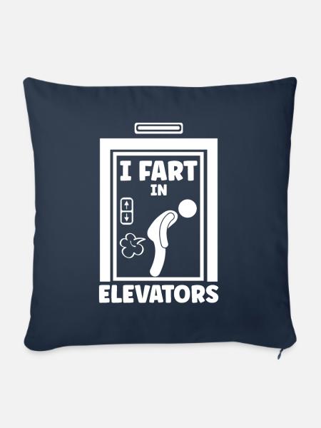 I Fart In Elevators - Sofakissenbezug 45 x 45 cm - Navy