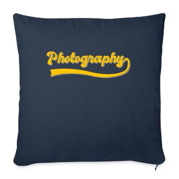 Photography - Sofa pillowcase 17,3'' x 17,3'' (45 x 45 cm) - navy - Front