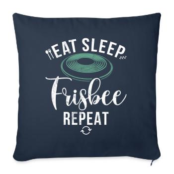 Ultimate Frisbee & Disc Golf Frisbee Design - Sofakissenbezug 45 x 45 cm - Navy - Vorne