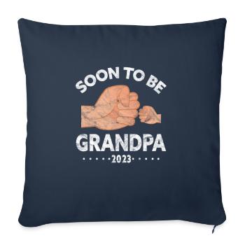 Schwangerschaft Opa - Sofakissenbezug 45 x 45 cm - Navy - Vorne