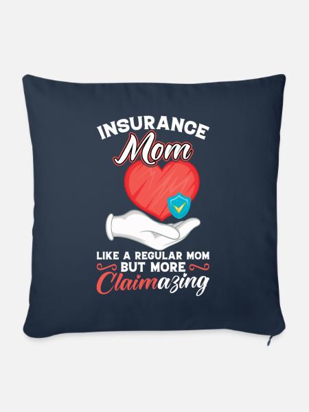 Insurance Mom - Insurance Agent - Sofakissenbezug 45 x 45 cm - Navy