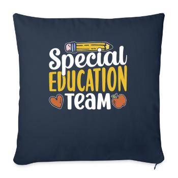 Special Education Team Teacher Profession Special Education - Sofa pillowcase 17,3'' x 17,3'' (45 x 45 cm) - navy - Front