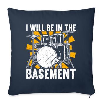 Drum Drummer Drumming Drummers - Sofa pillowcase 17,3'' x 17,3'' (45 x 45 cm) - navy - Front